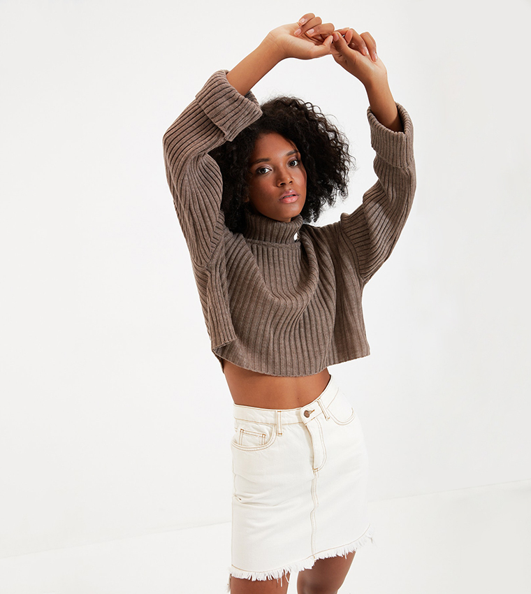 Crop Knitwear Sweater