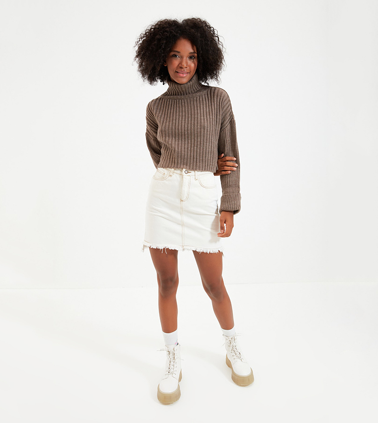 Crop Knitwear Sweater