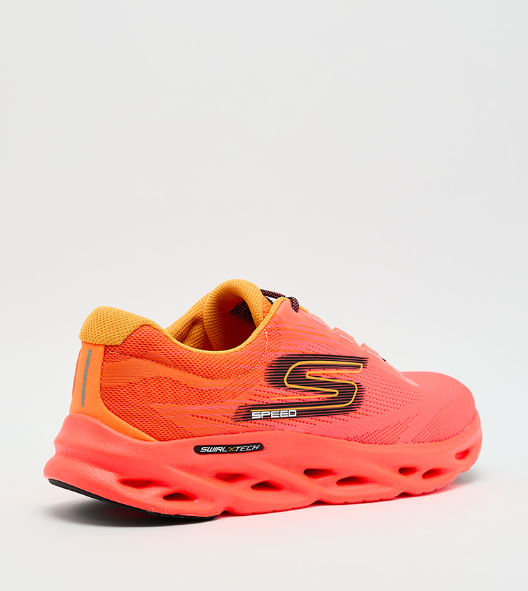 GO RUN SWIRL TECH SPEED Lace-Up Shoes