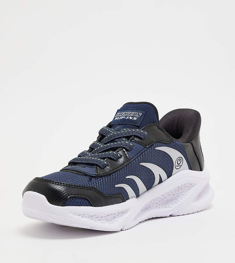 METEOR-LIGHTS Logo Detail Slip-On Shoes