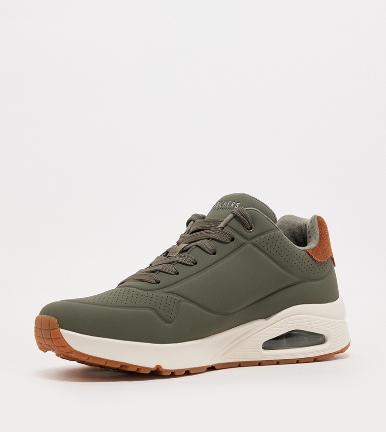UNO Perforated Lace Up Sneakers