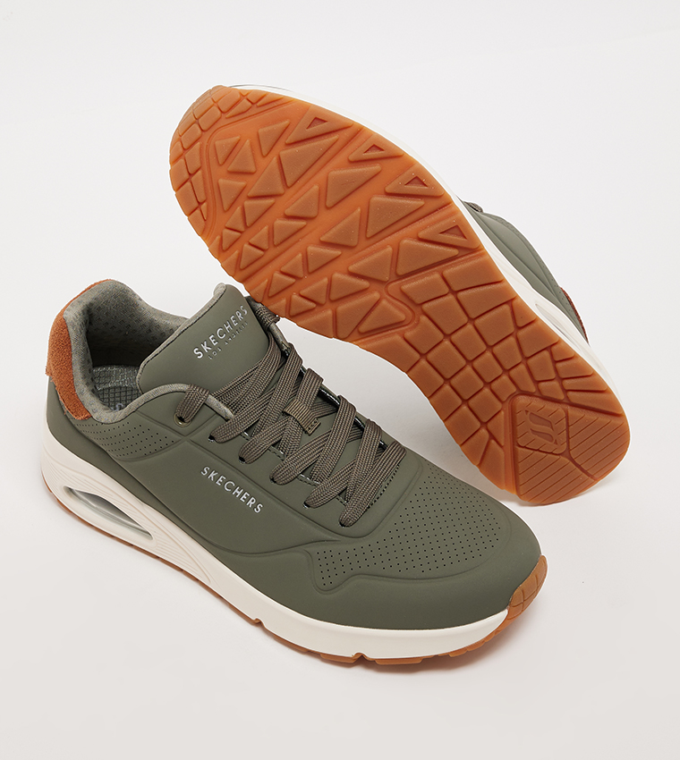 UNO Perforated Lace Up Sneakers