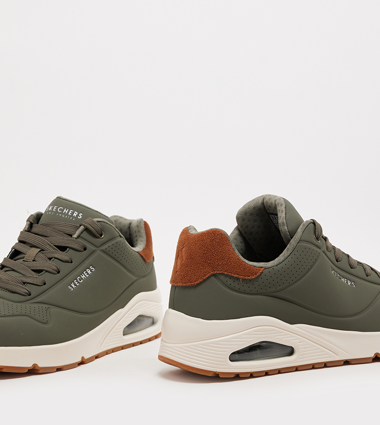 UNO Perforated Lace Up Sneakers