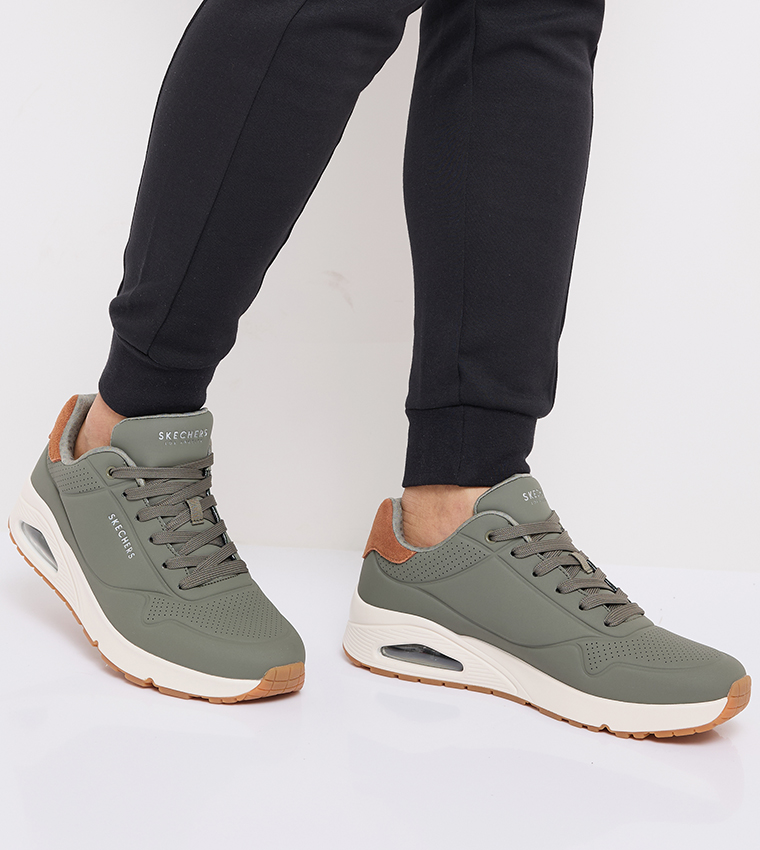 UNO Perforated Lace Up Sneakers