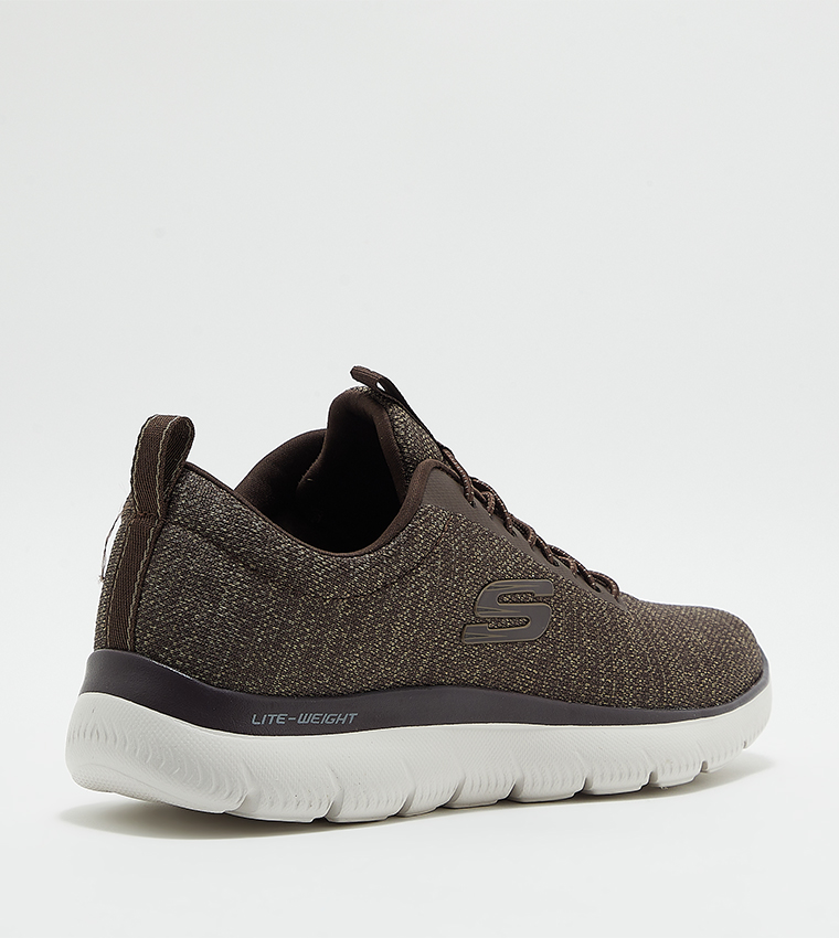 SUMMITS Logo Detail Lace-Up Running Shoes