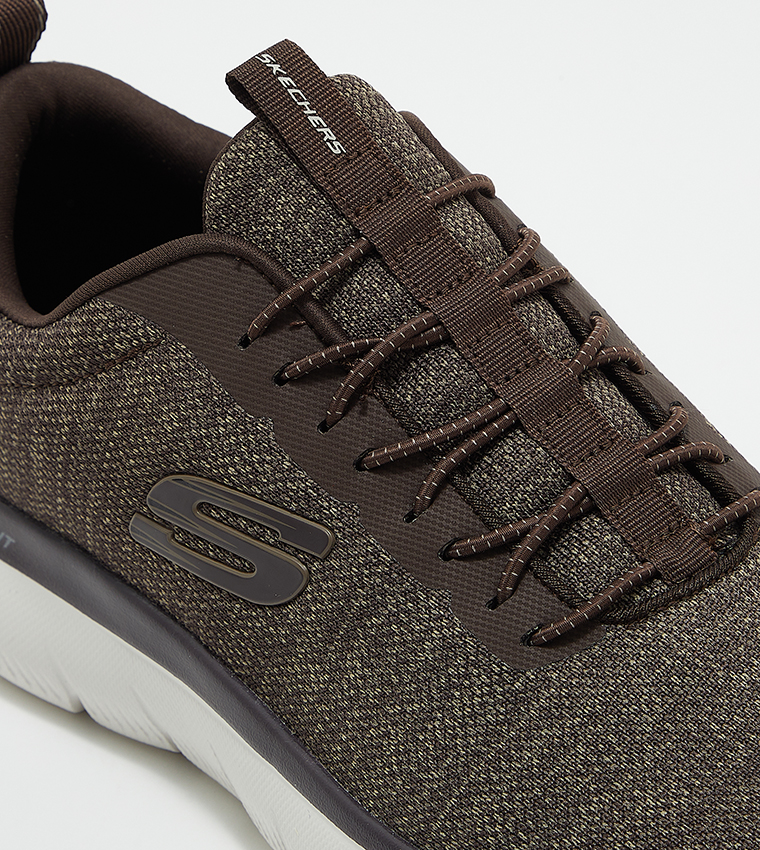 SUMMITS Logo Detail Lace-Up Running Shoes