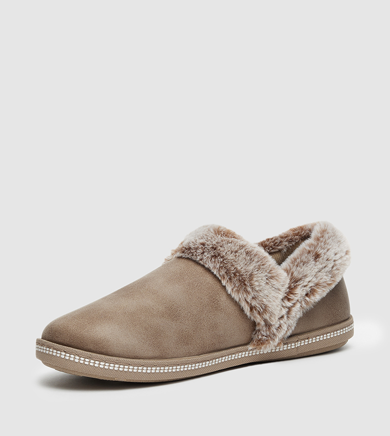 COZY CAMPFIRE Fur Detail Bedroom Shoes