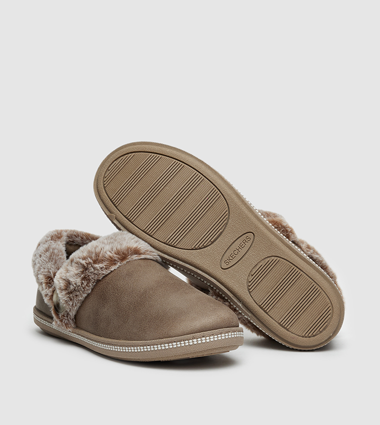 COZY CAMPFIRE Fur Detail Bedroom Shoes