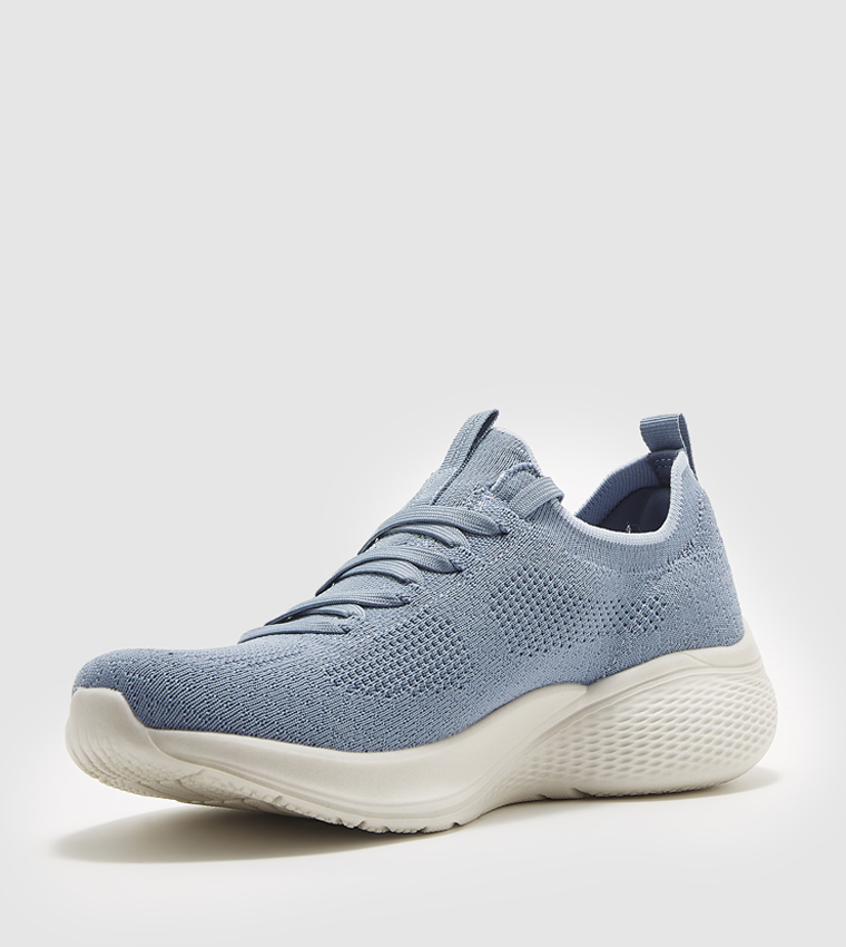 BOBS INFINITY Knitted Lace-Up Sneakers
