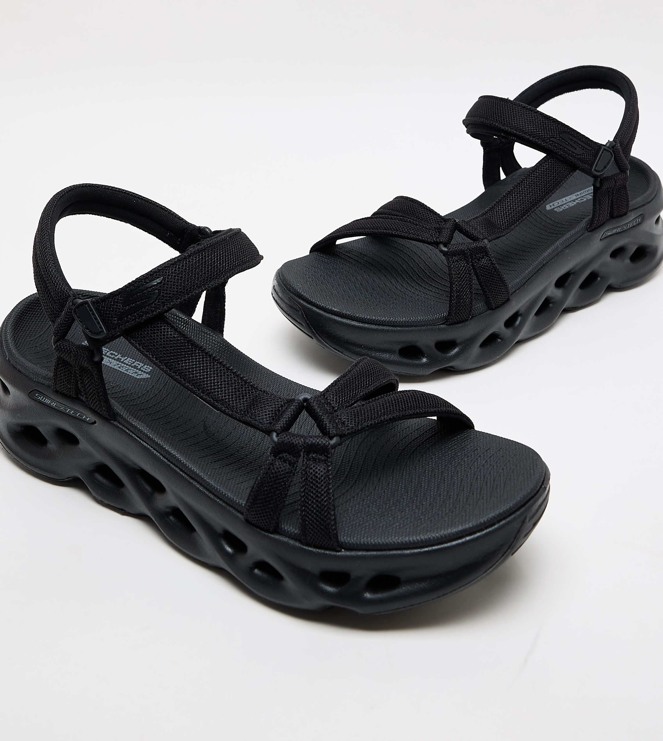 Go Swirl Tech Velcro Platform Sandals