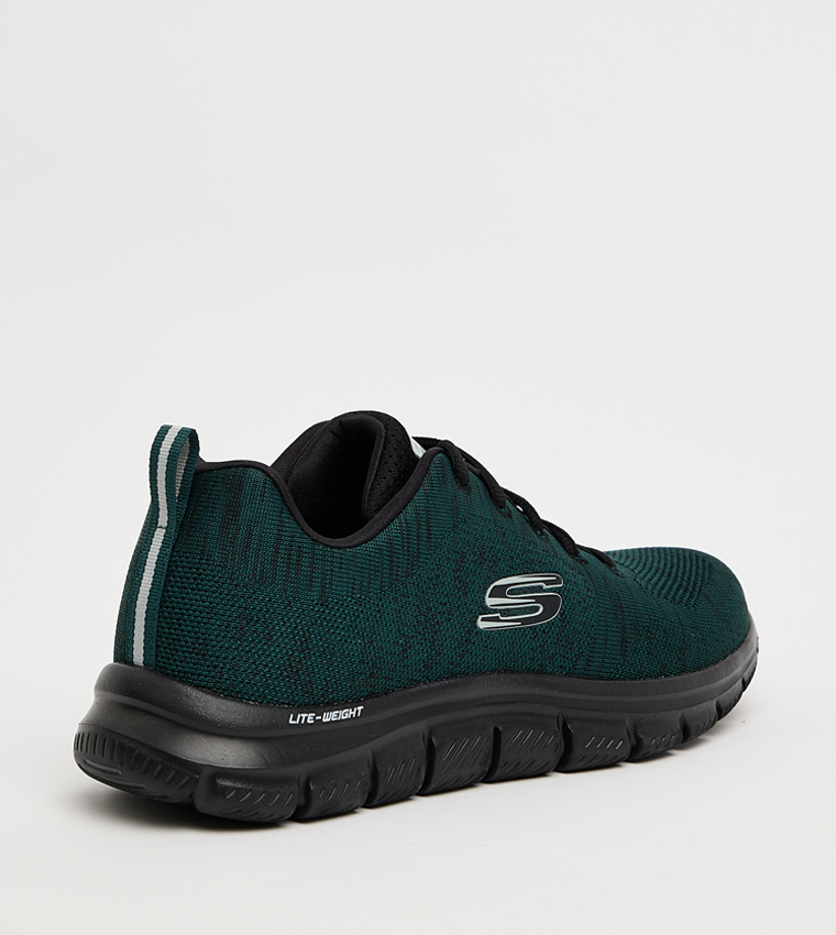 حذاء رياضي تراك برباط وشعار