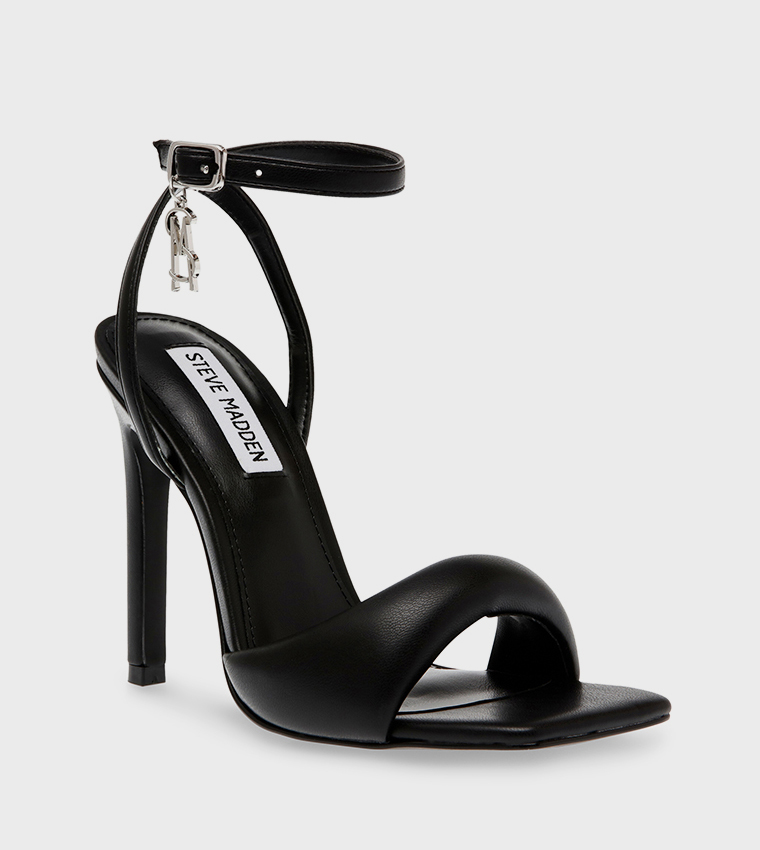 UNIVERSAL Textured Ankle Strap Heel Sandals