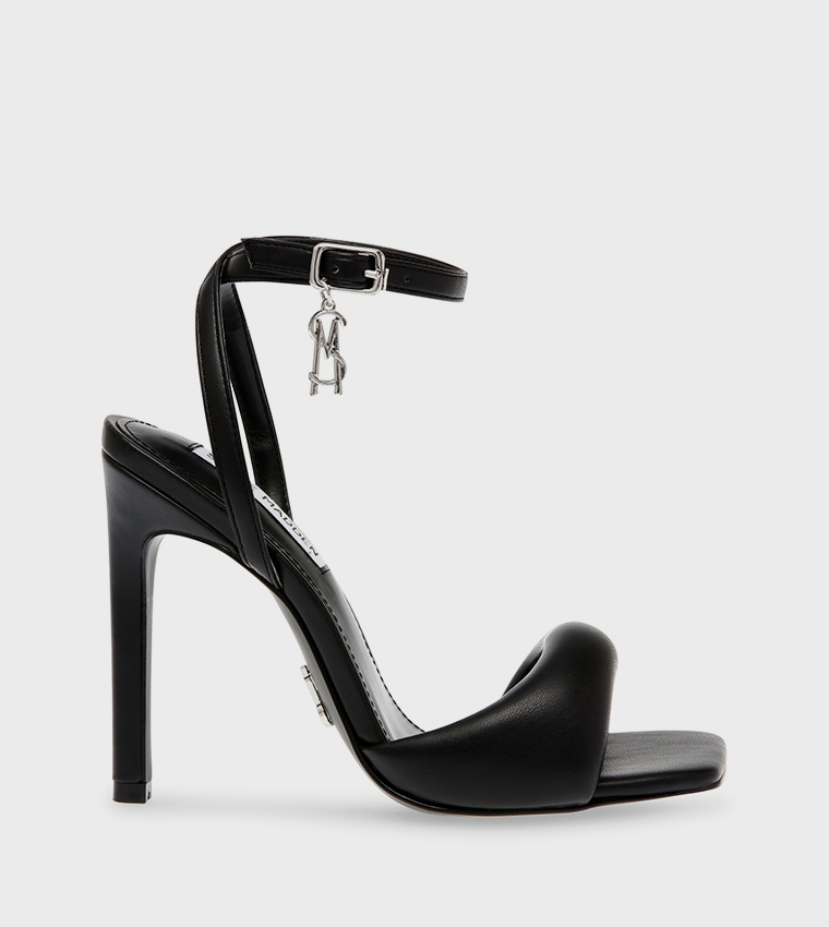 UNIVERSAL Textured Ankle Strap Heel Sandals