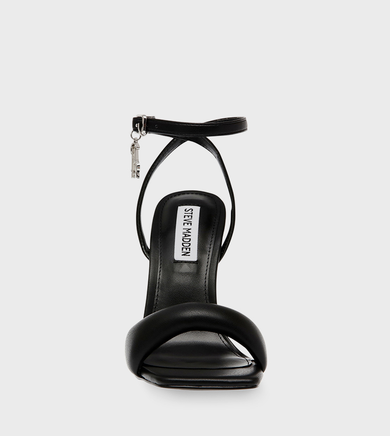 UNIVERSAL Textured Ankle Strap Heel Sandals