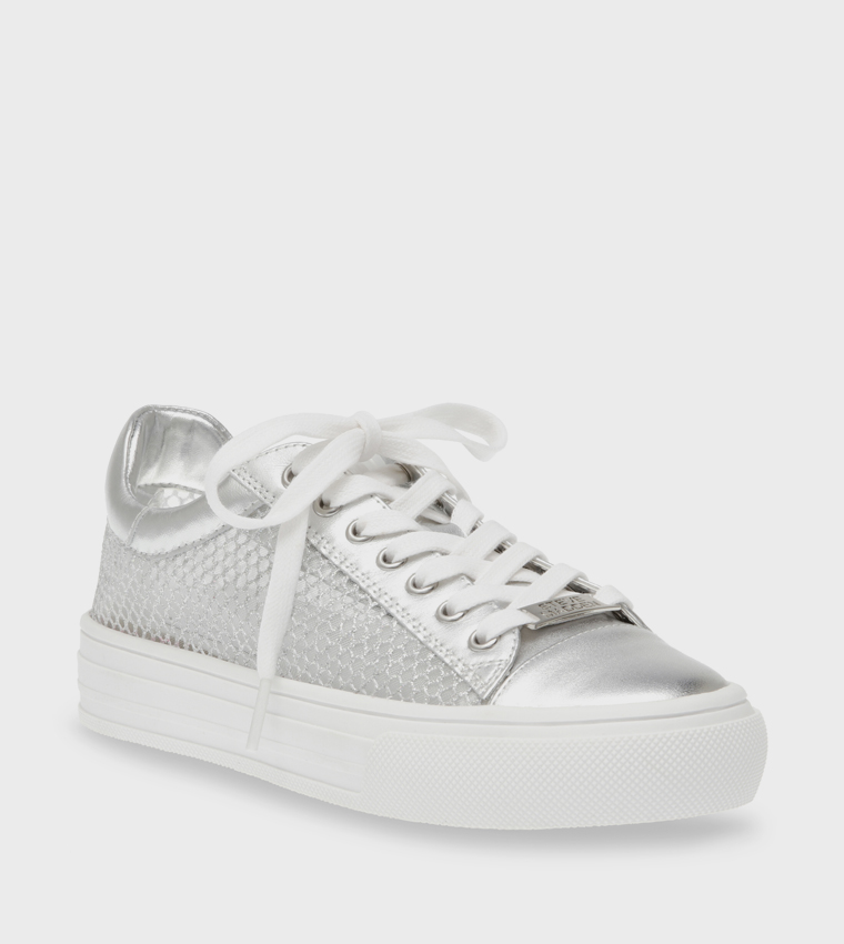 CAPTIVE-M Textured Lace Up Sneakers