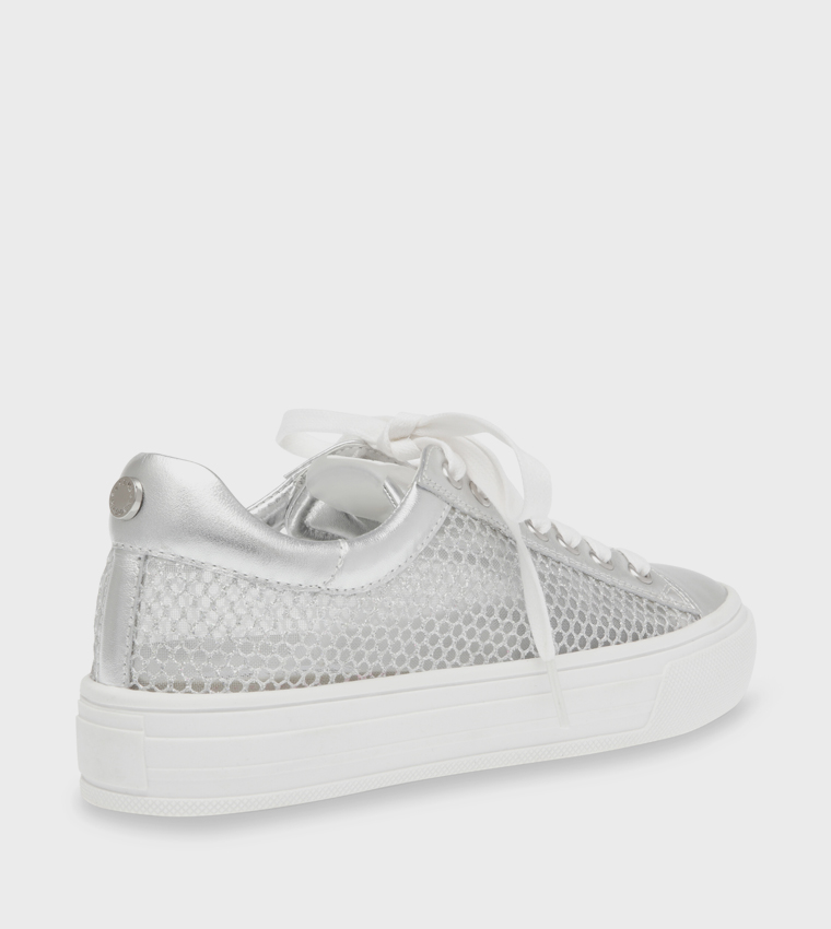 CAPTIVE-M Textured Lace Up Sneakers