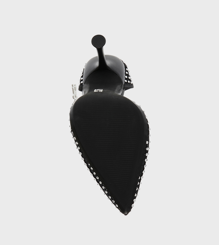 حذاء كعب مزخرف 