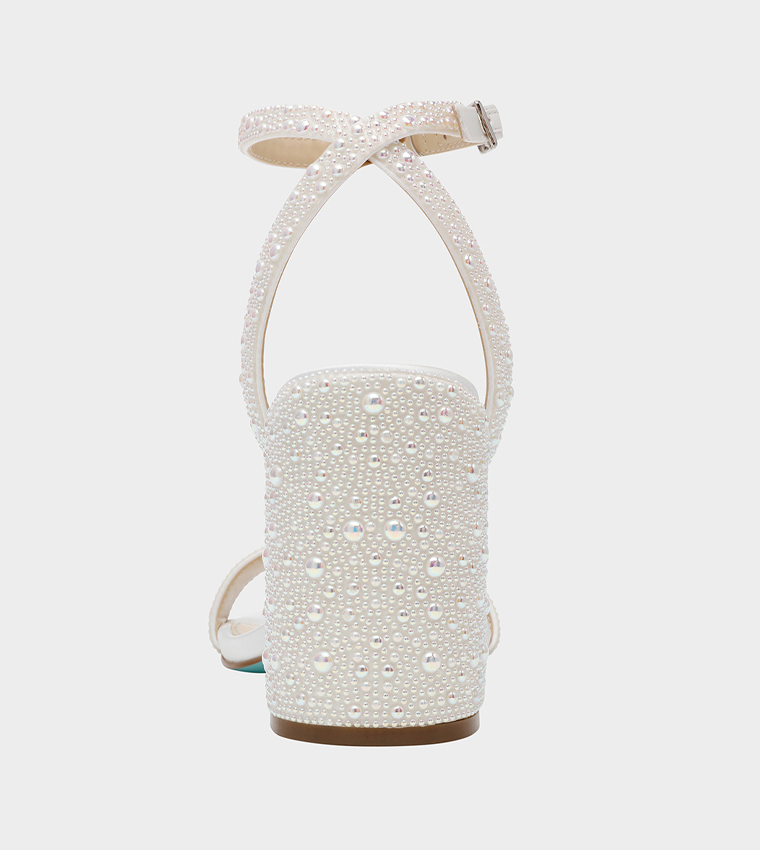 SB-JET Embellished Block Heel Sandals
