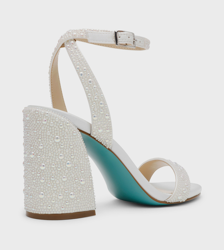 SB-JET Embellished Block Heel Sandals