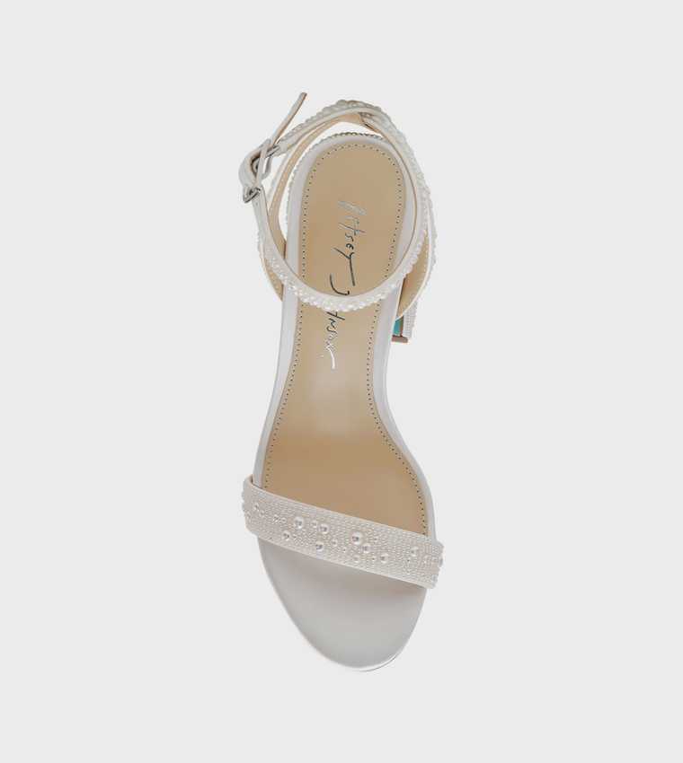 SB-JET Embellished Block Heel Sandals