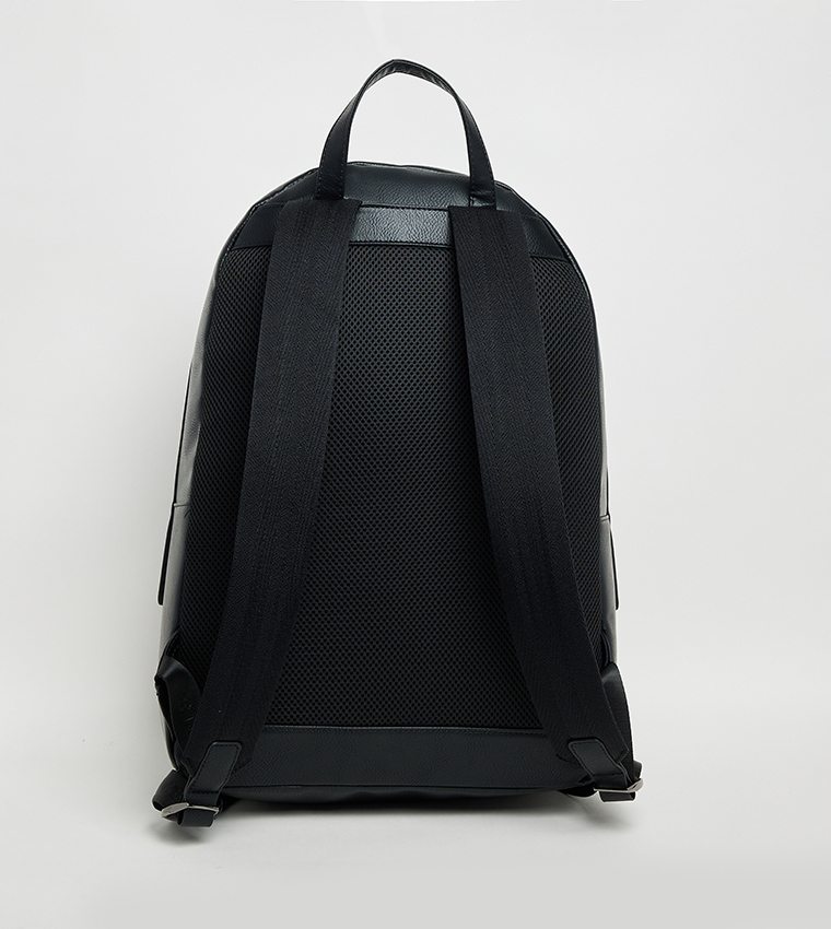 Logo Detail Zip Closure Backpack