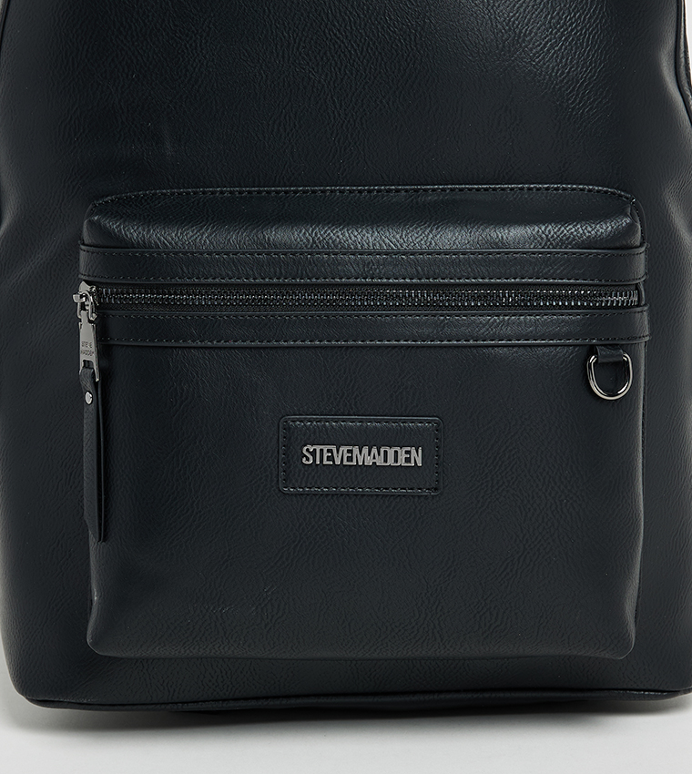 Logo Detail Zip Closure Backpack