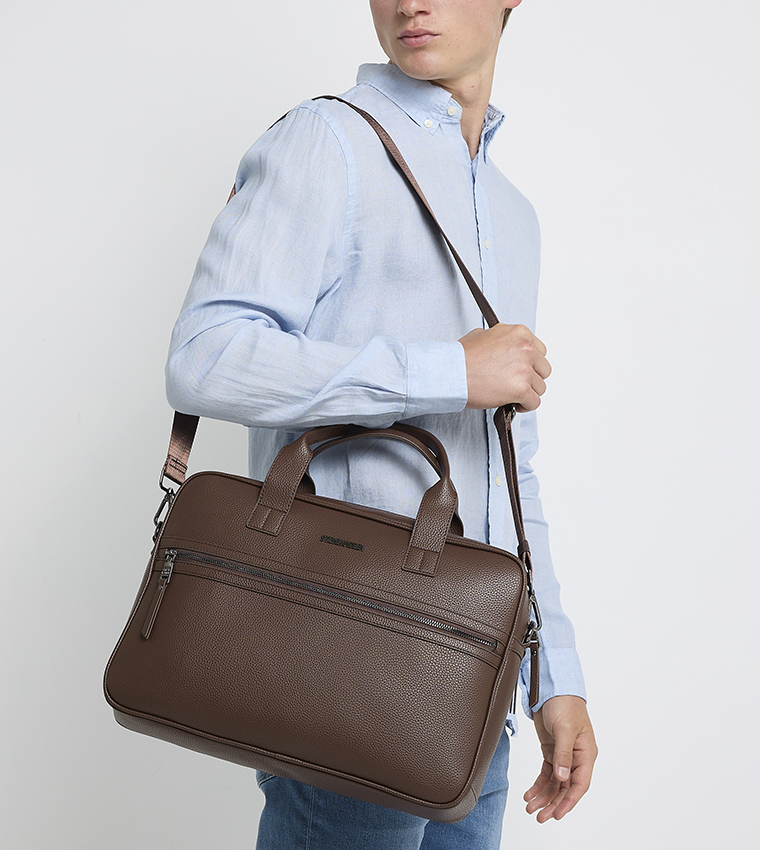 Logo Detail Laptop Bag
