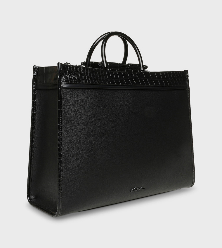 BPRESLEE Textured Handheld Bag with Sling