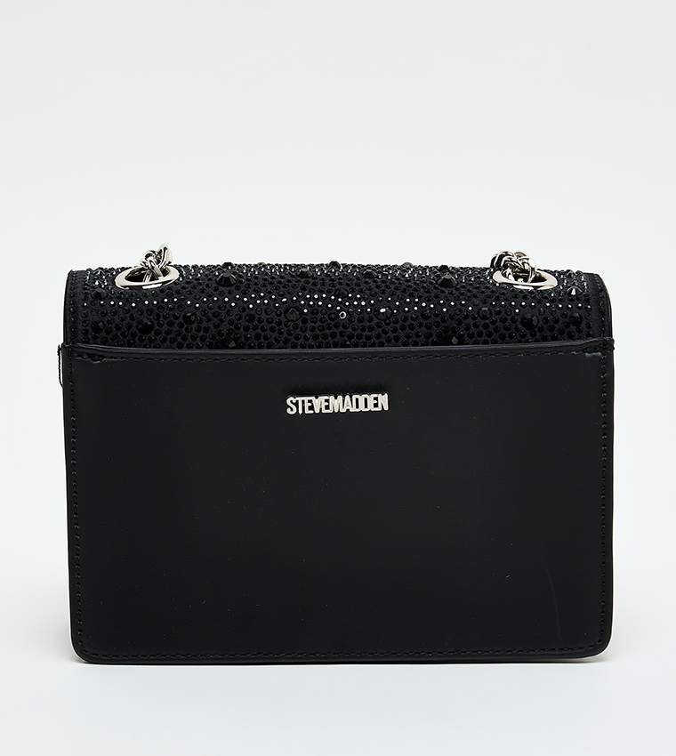BMUSA Embellished Flap Crossbody Bag