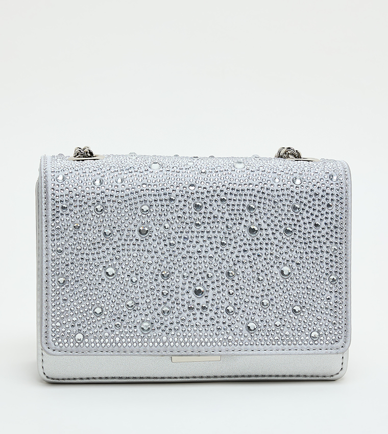 BMUSA Embellished Flap Crossbody Bag