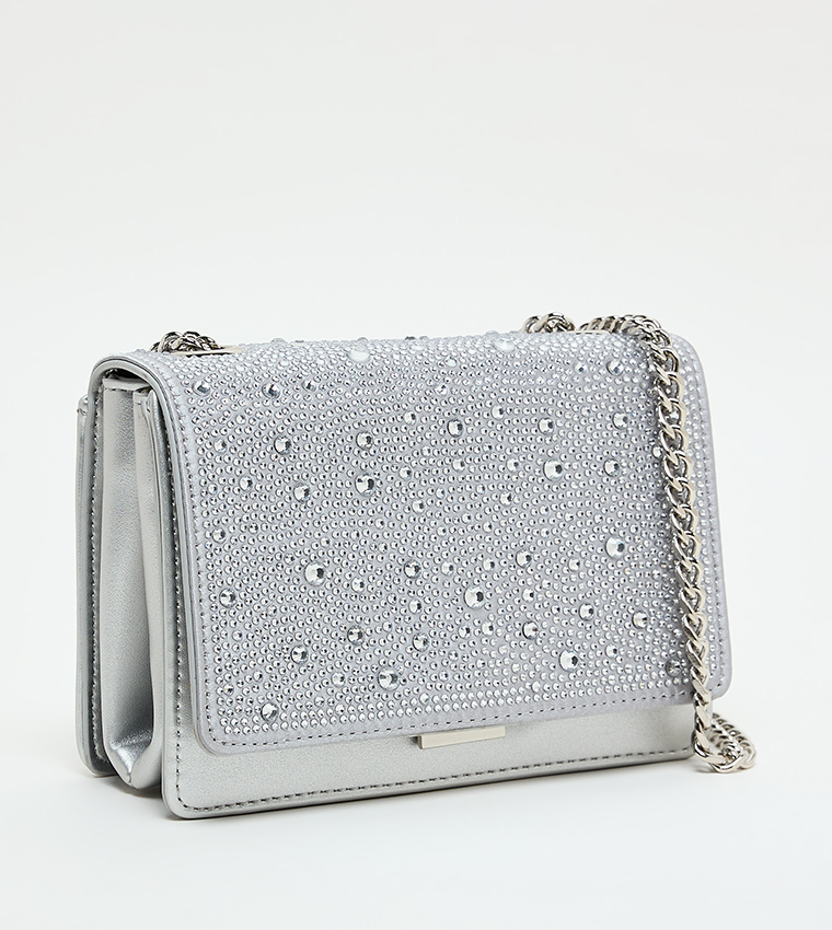 BMUSA Embellished Flap Crossbody Bag