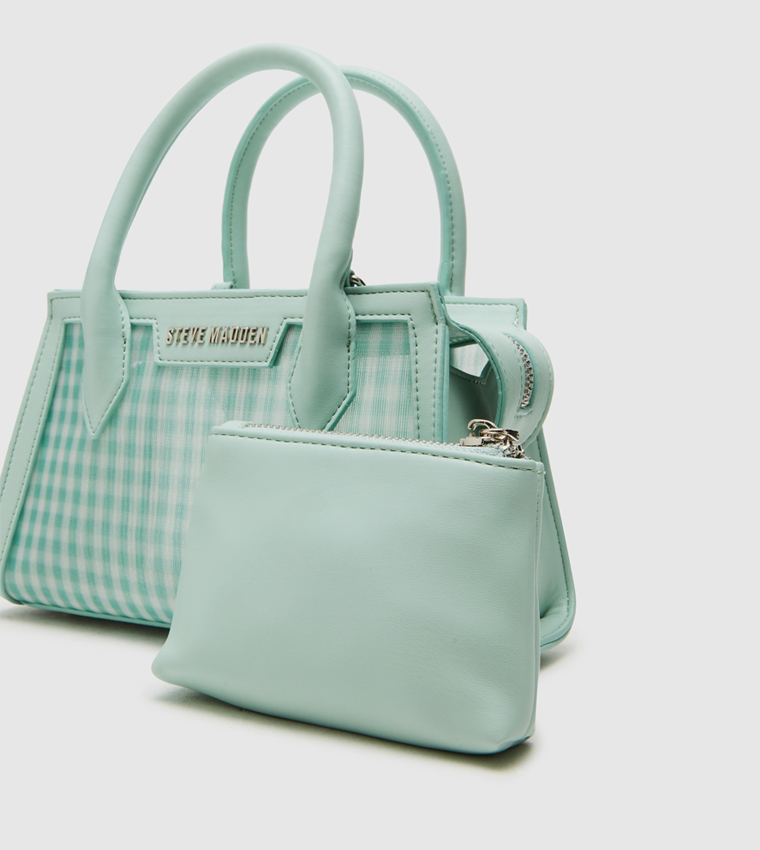 BPEACHIE Checkered Satchel Bag