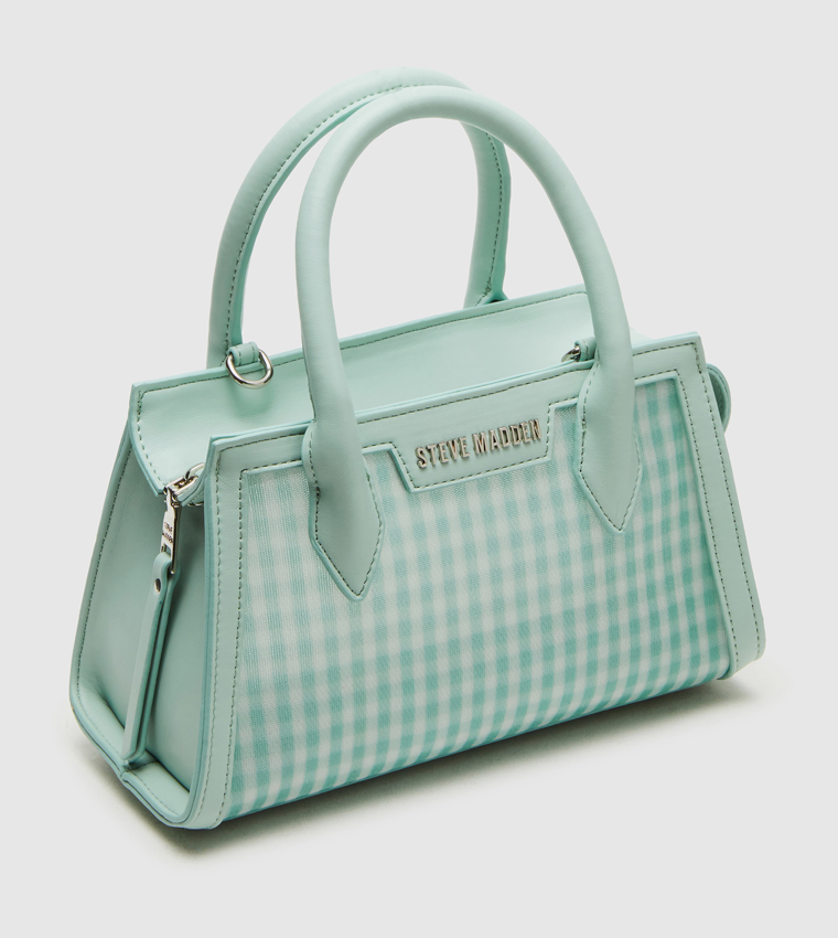 BPEACHIE Checkered Satchel Bag