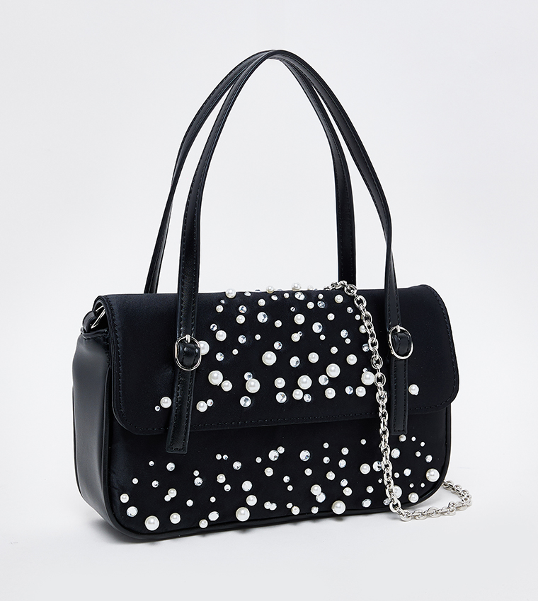 BVIEWZ Embellished Shoulder Bag