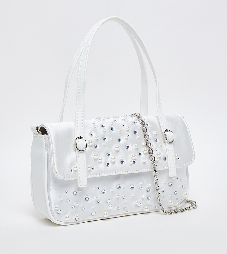BVIEWZ Embellished Shoulder Bag