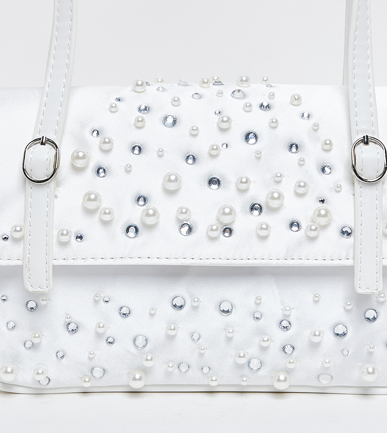 BVIEWZ Embellished Shoulder Bag