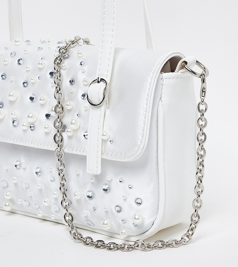BVIEWZ Embellished Shoulder Bag