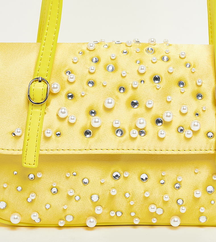 BVIEWZ Embellished Shoulder Bag