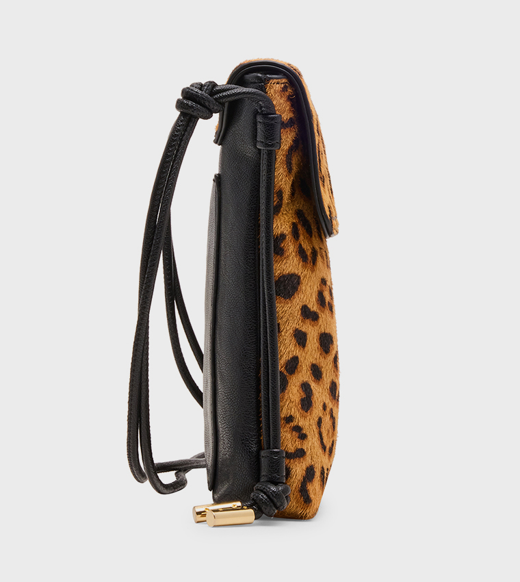 REVE Leopard Print Crossbody Bag