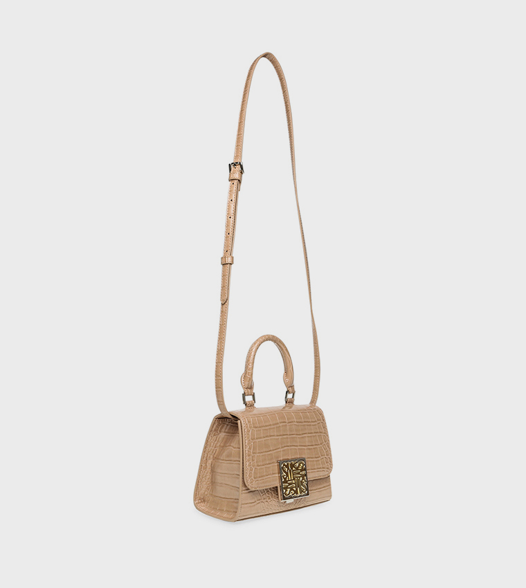 BJANAE Textured Top Handle Bag