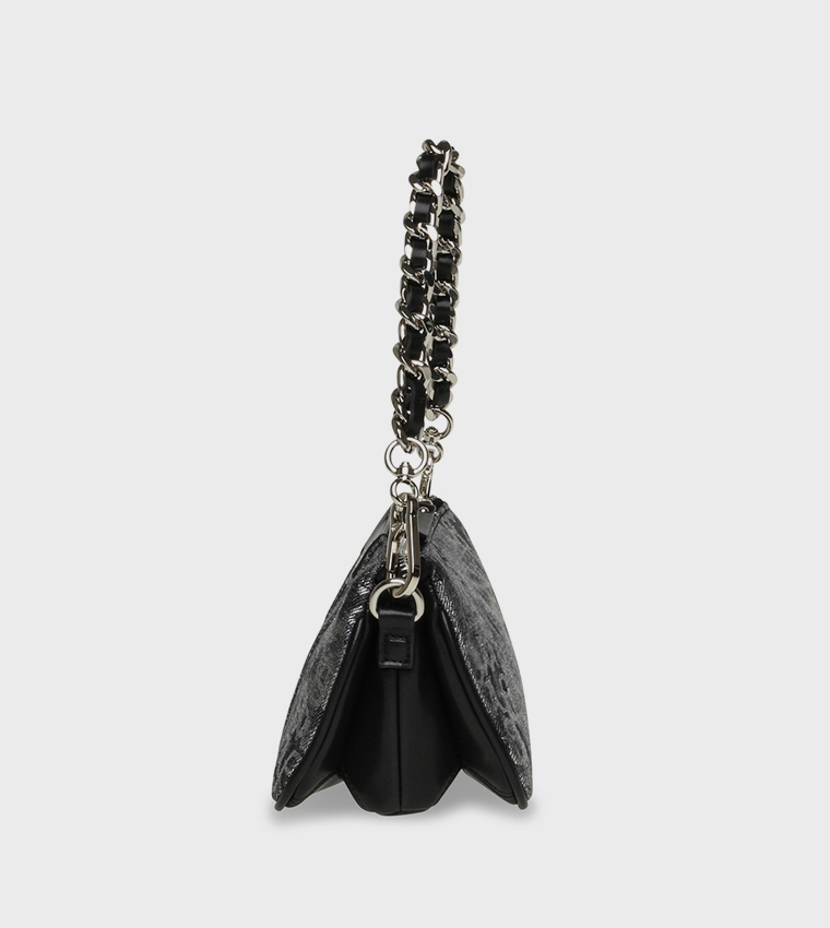 BRAMIE-D Monogram Detail Shoulder Bag