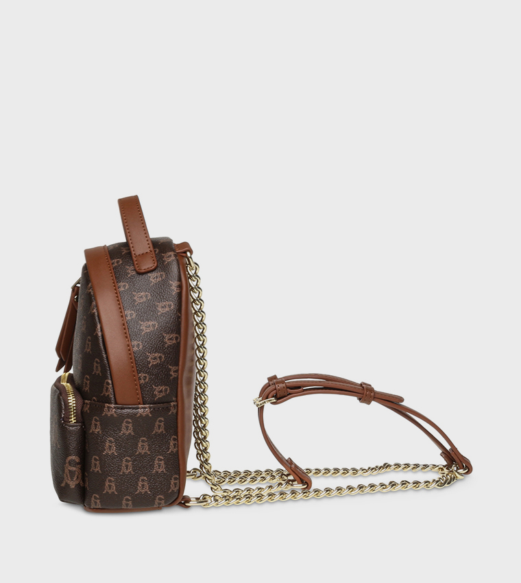 BBOWIE Monogram Detail Convertible Backpack