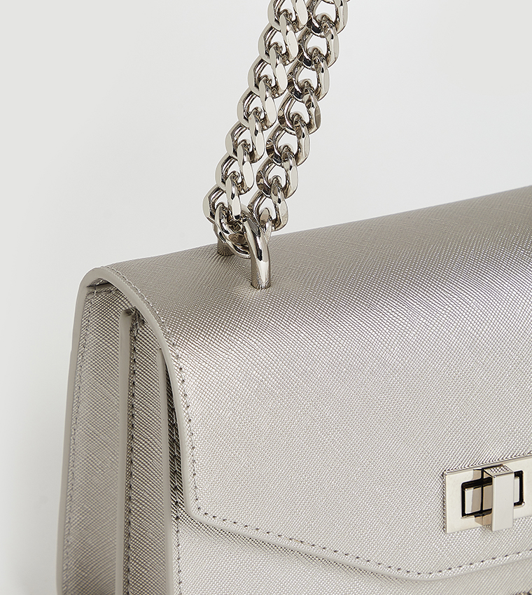 Twist Lock Convertible Crossbody Bag