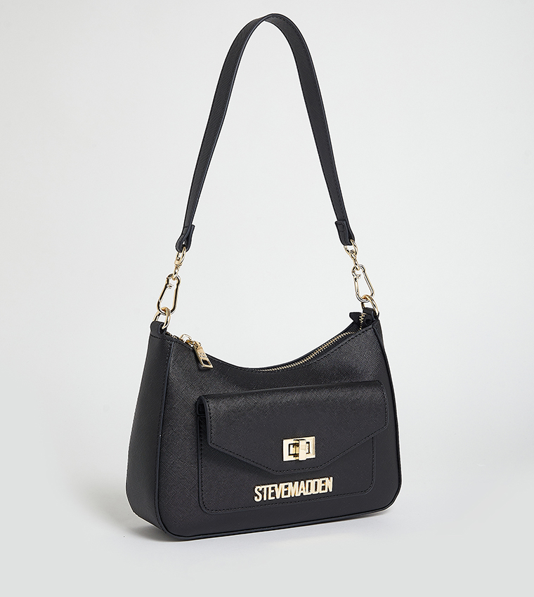 Logo Metal Shoulder Bag