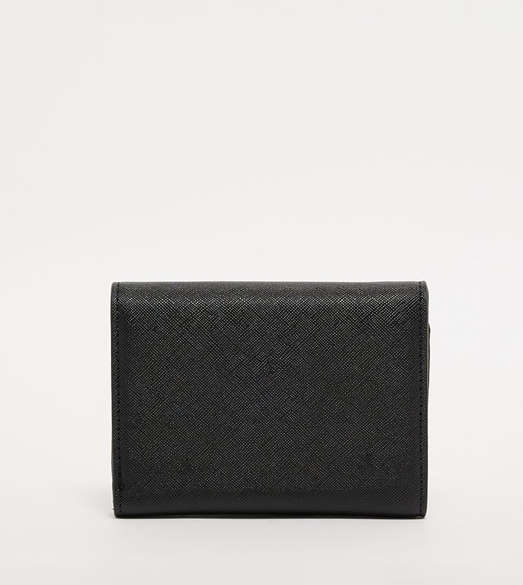 Logo Metal Twist Lock Wallet