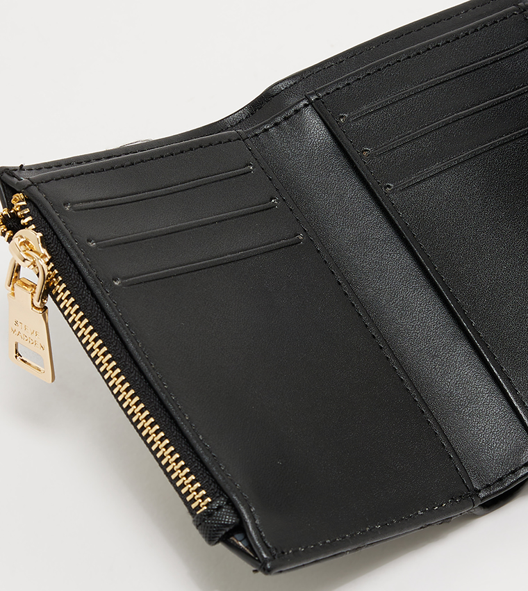 Logo Metal Twist Lock Wallet