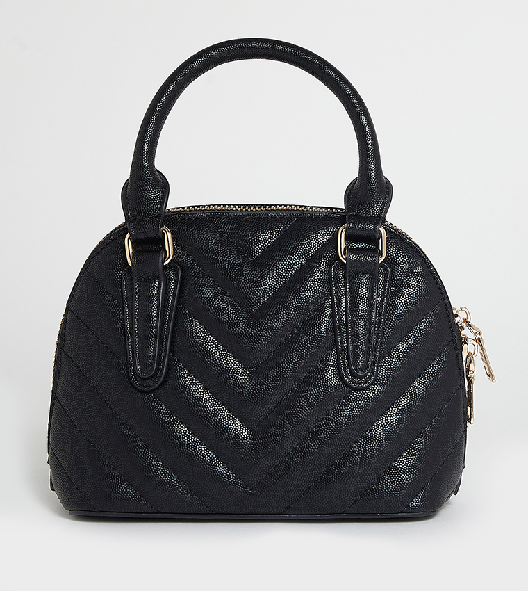 Quilted Mini Satchel Bag
