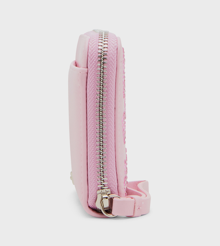 ABELLA Heart Embellished Long Wallet