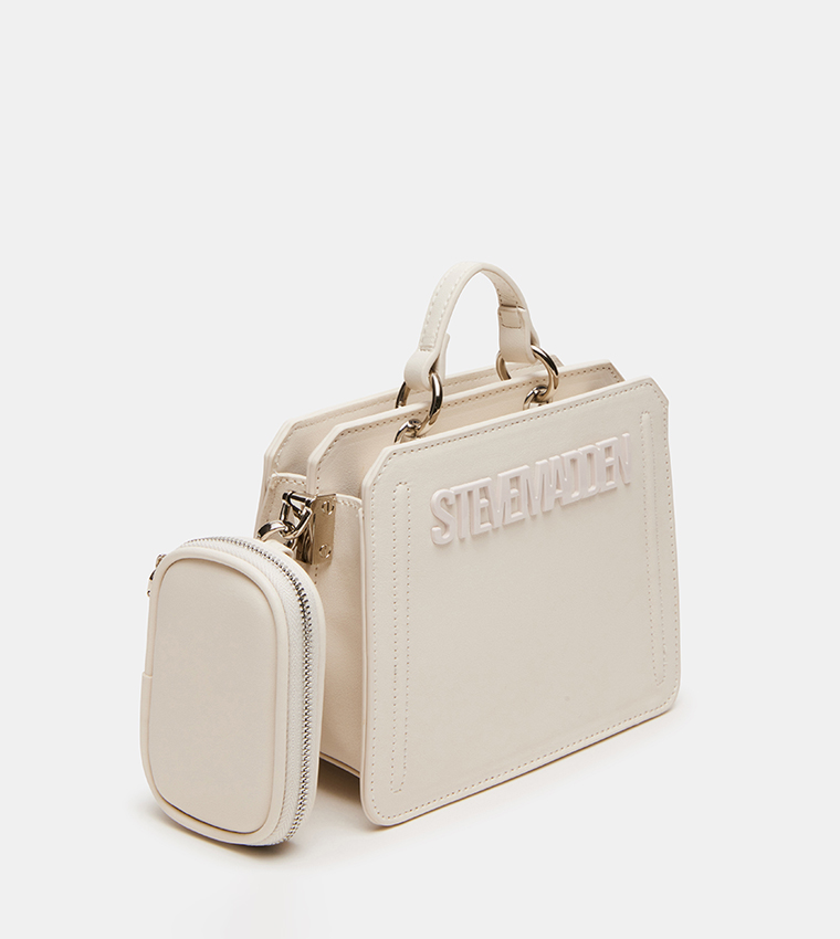 BEVELYMM Logo Embossed Top Handle Bag