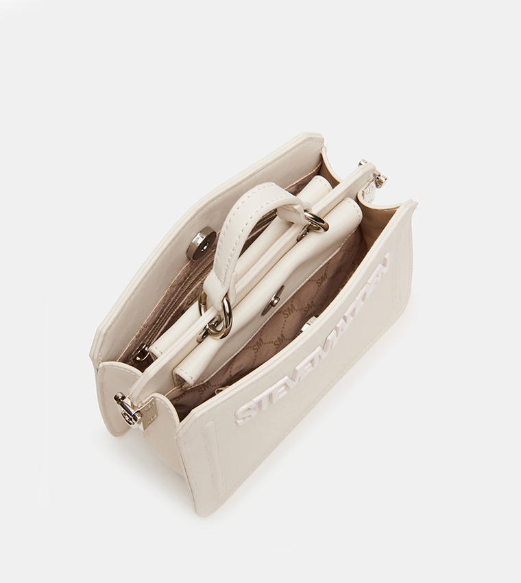 BEVELYMM Logo Embossed Top Handle Bag